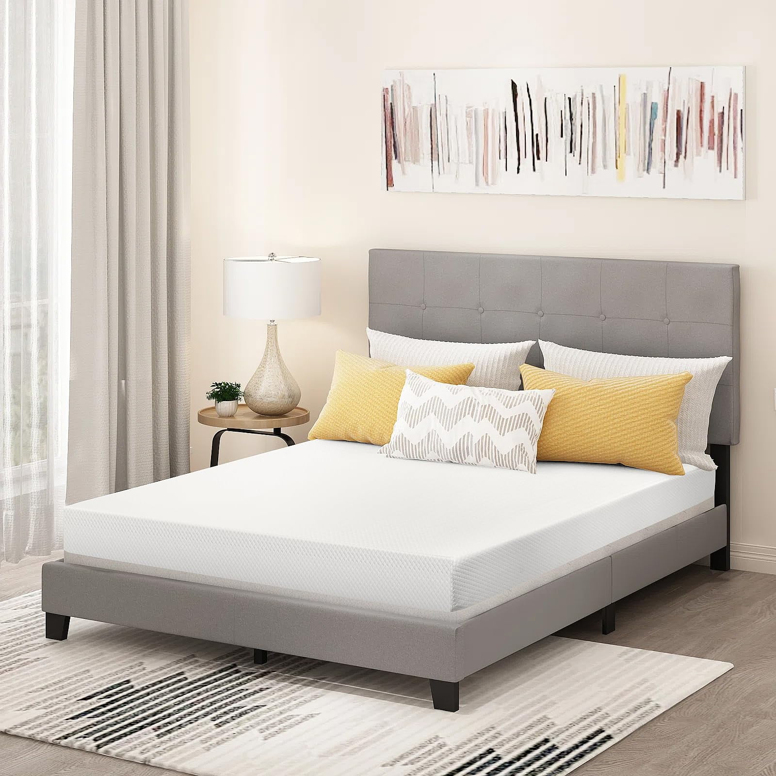 5 inch Full Size Mattress  Memory Foam Mattress  with Removable Soft Cover Medium Firm Mattresses CertiPUR-US Certified/Bed-in-a-Box for  Sleep Relieving Pressure Relief