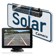 MHCABSR Solar Power Wireless Backup Camera Monitor System 1080p Resolution 5 Inch Screen 1-Pack