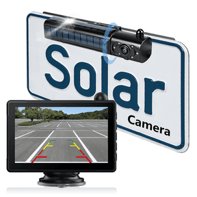 MHCABSR Solar Power Wireless Backup Camera Monitor System 1080p Resolution 5 Inch Screen 1-Pack