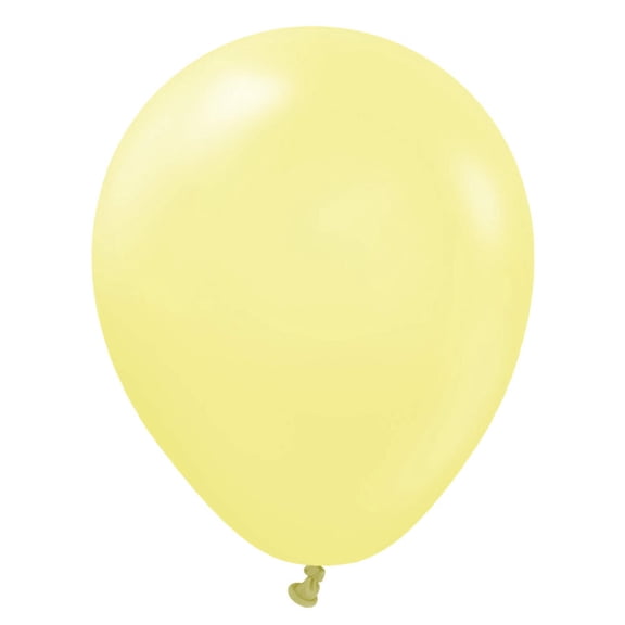 5 inch Kalisan Macaron Yellow Latex Balloons (100 Pack) - Party Supplies Decorations