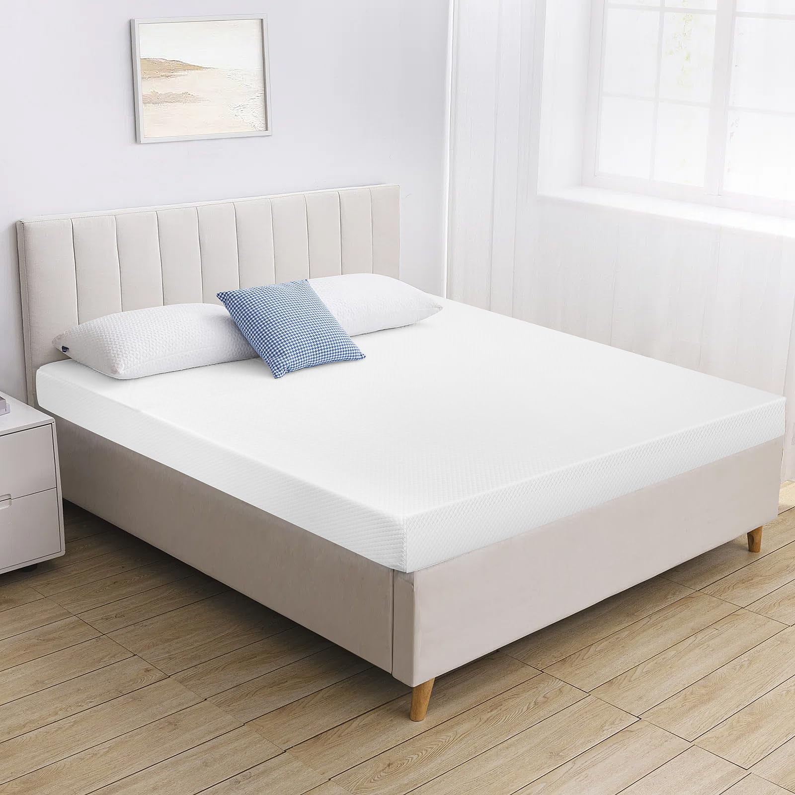 5 inch King Size Mattress  Memory Foam Mattress with Removable Soft Cover Medium Firm Mattresses CertiPUR-US Certified/Bed-in-a-Box for Cool Sleep Relieving Pressure Relief