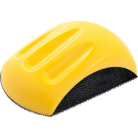 5 inch Mouse Hand Sanding Pad Hook and Loop Sanding Block Hook Backing Plate For Woodworking, Furniture Restoration, Home and Automotive Body.