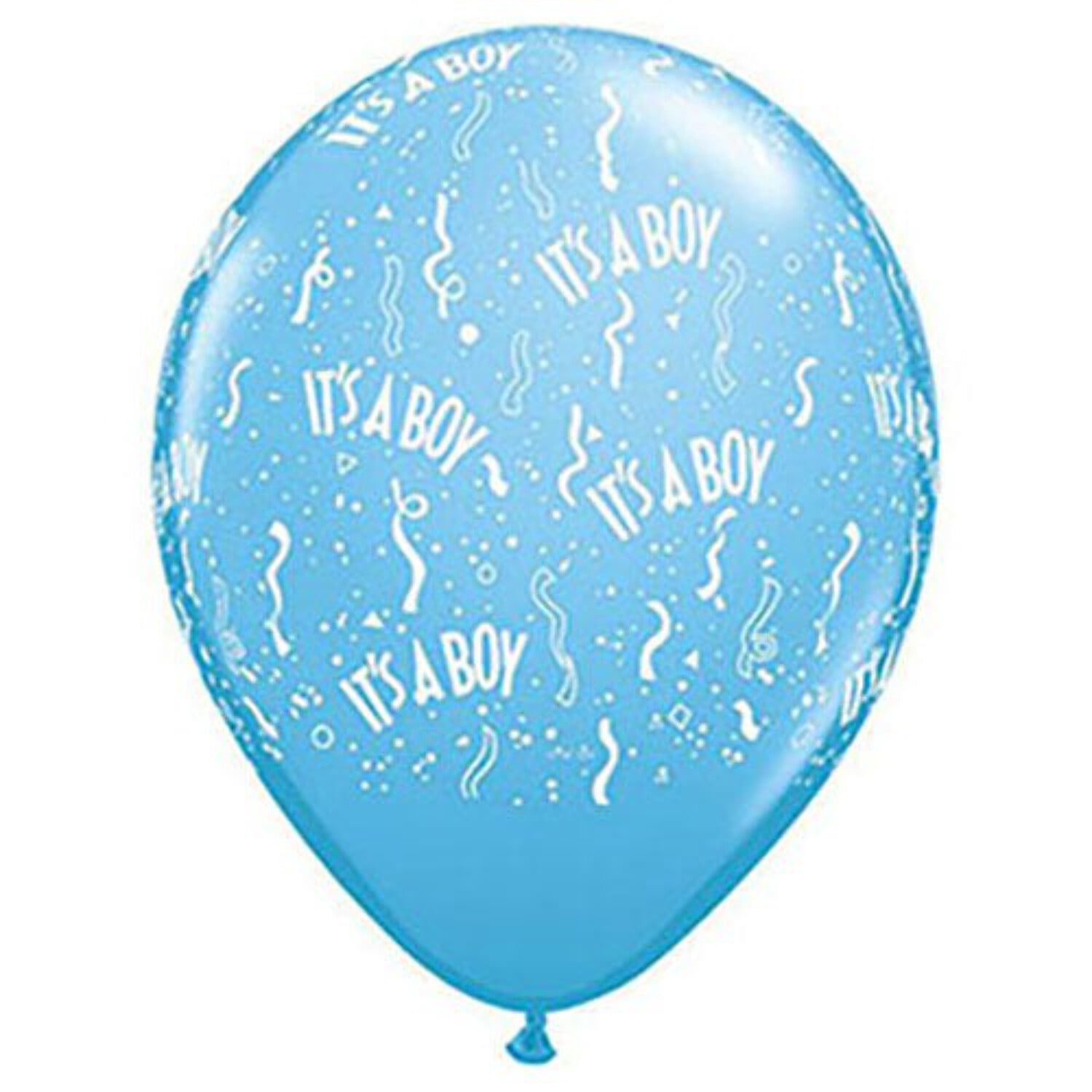 5 inch Qualatex It's A Boy-A-Round Latex Balloons (100 Pack) - Party Supplies Decorations