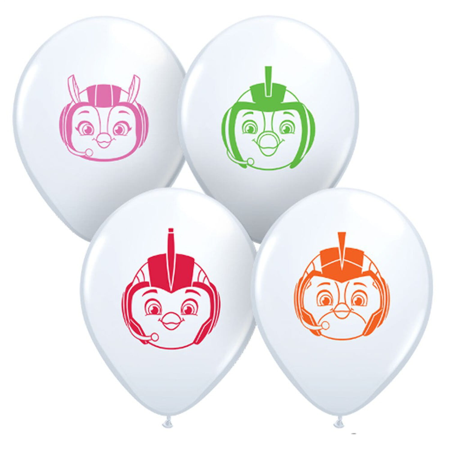 5 inch Qualatex Top Wing Faces Assortment Latex Balloons (100 Pack) - Party Supplies Decorations