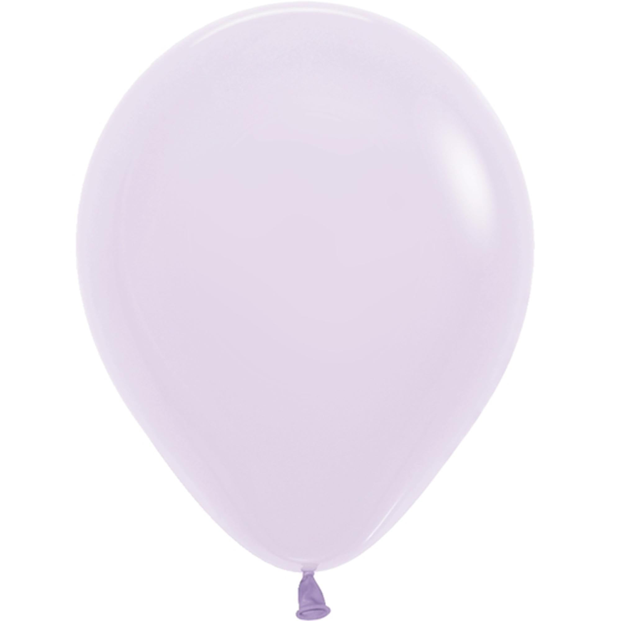5 inch Sempertex Pastel Matte Lilac Latex Balloons (100 Pack) - Party Supplies Decorations