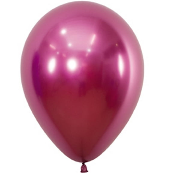 5 inch Sempertex Reflex Fuchsia Latex Balloons (100 Pack) - Party Supplies Decorations