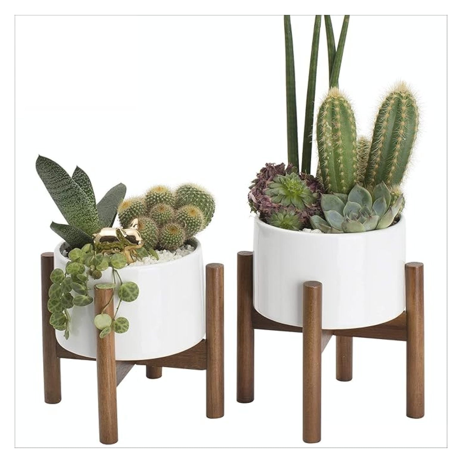LA JOLIE MUSE Flower Pots Indoor Plant Pot Set Of 2