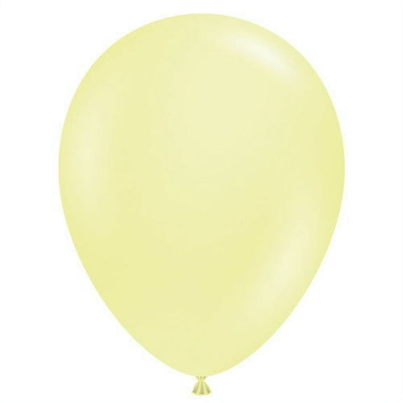 5 inch Tuftex Lemonade Yellow Latex Balloons (50 Pack) - Party Supplies Decorations