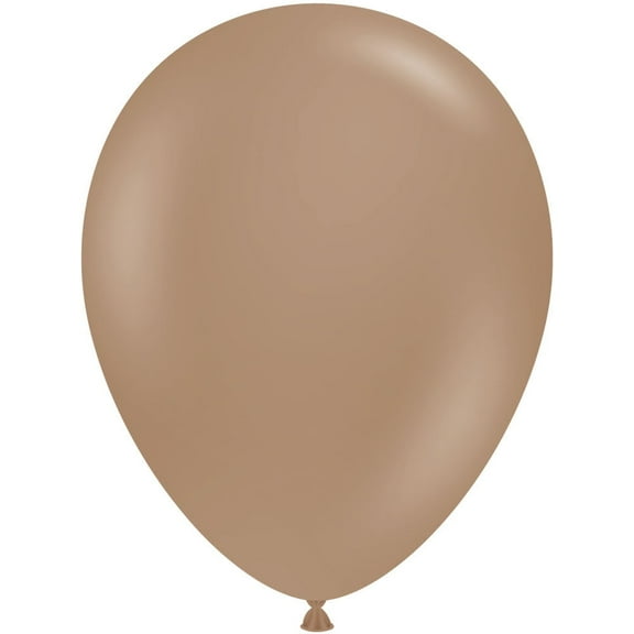 5 inch Tuftex Malted Brown Latex Balloons (50 Pack) - Party Supplies Decorations