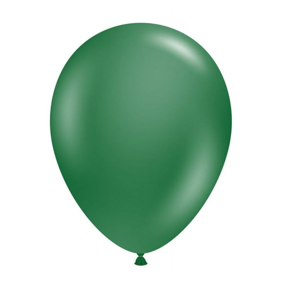 5 inch Tuftex Metallic Forest Green Latex Balloons (50 Pack) - Party Supplies Decorations