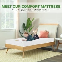 5 inch Twin Size Mattress  Memory Foam Mattress  with Removable Soft Cover Medium Firm Mattresses CertiPUR-US Certified/Bed-in-a-Box for Cool Sleep Relieving Pressure Relief