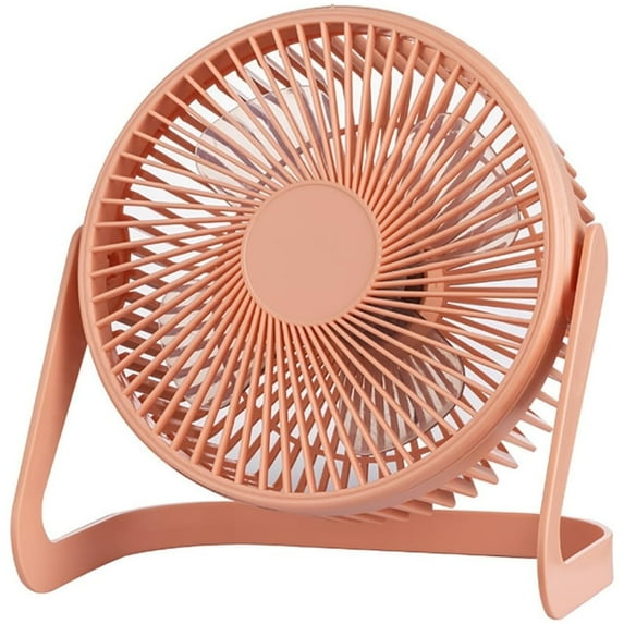5 inch USB Desk Fan,Topboutique Small Portable Fans,Electric Table Fan,Desktop Fans for Home Office,Compact Fan,Travel Fan for Camping Outdoor,Orange