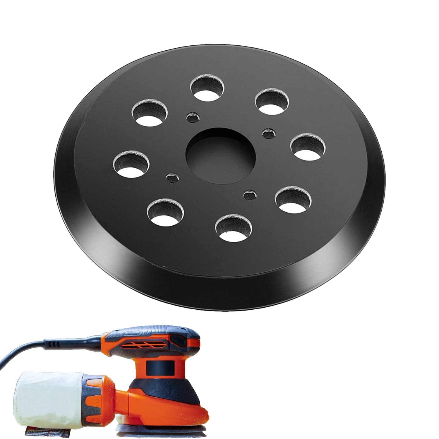 5 inch hook loop sandpaper replacement, compatible with 2600,2601 random orbital sander