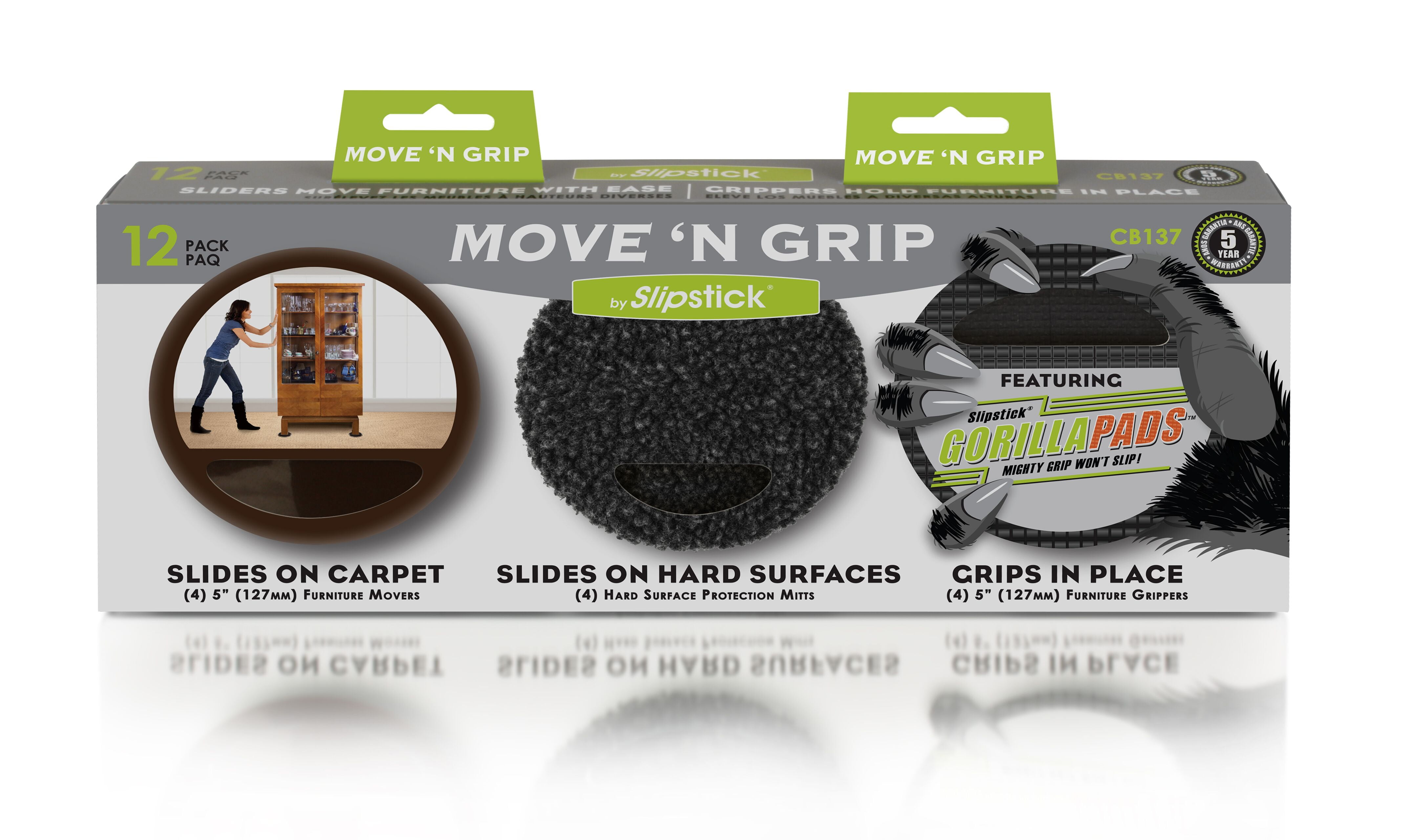 5 inch round Gorilla Grippers, Sliders, and Movers. Rubber grippers