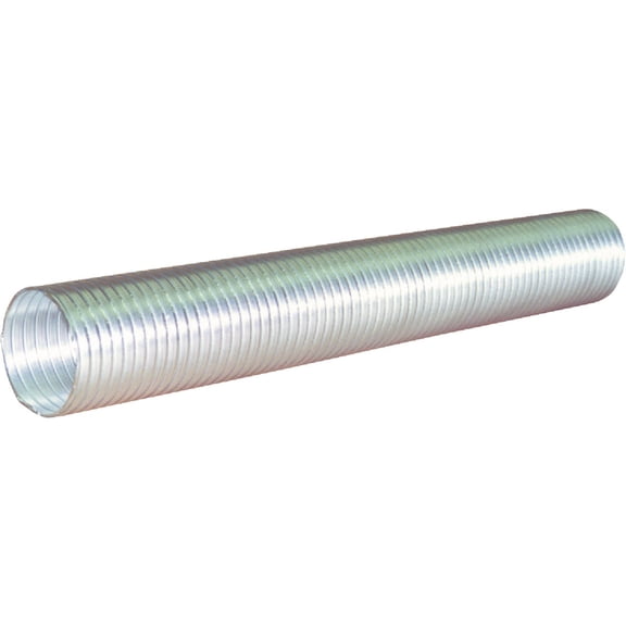 Dundas Jafine Flexible Aluminum Duct - 5 Inch x 8 Ft, Silver  Residential Use, Standard Application