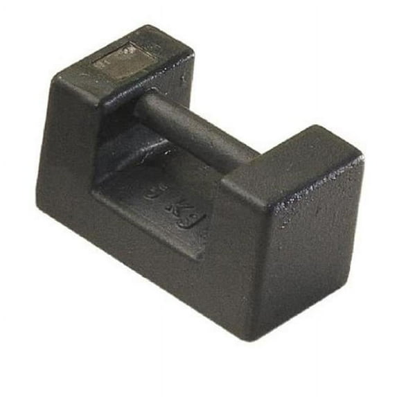 5 kg M1 Class Rectangular Test Weight with Lacquered Cast Iron