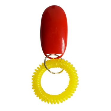 Under $5 kladzum Pet Training Clicker Portable Dog Button Clicker Sound Trainer Pet Training Tool Wrist Accessory Pet Training Clicker for Cats Puppy Birds Horses Perfect for Behavioral Training