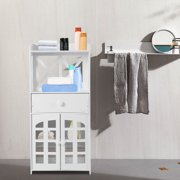 5 layers Modern Free Standing Storage Cabinet Floor Cabinet W/ Drawers 2 shelves