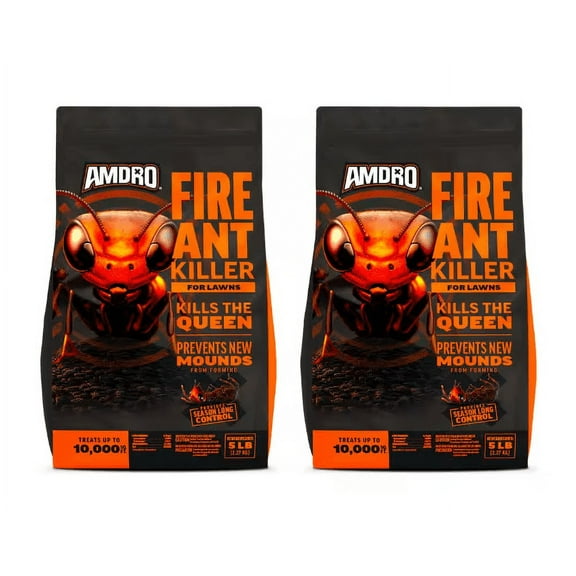 Amdro Fire Ant Killer Yard Treatment Granule Bait with 3-Month Control 5lbs (2-Pack)