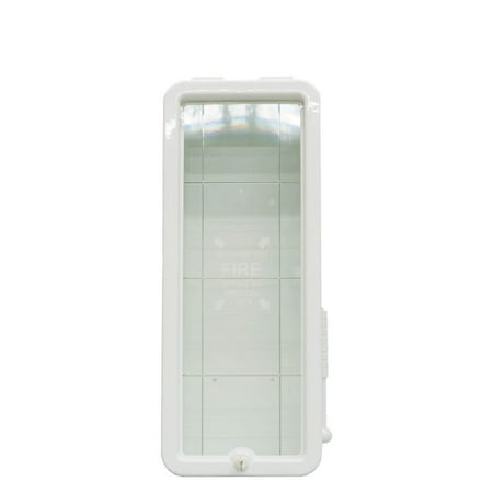 5 lb. Fire Extinguisher Cabinet FireTech Indoor Outdoor White Surface Mount