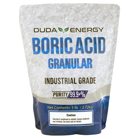 5 lb Granular Boric Acid H3BO3 99.9+% Pure Orthoboric Acid