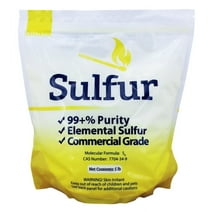 5 lb Ground Yellow Sulfur Powder Commercial Grade Pure Elemental Commercial Flour No Additives Brimstone