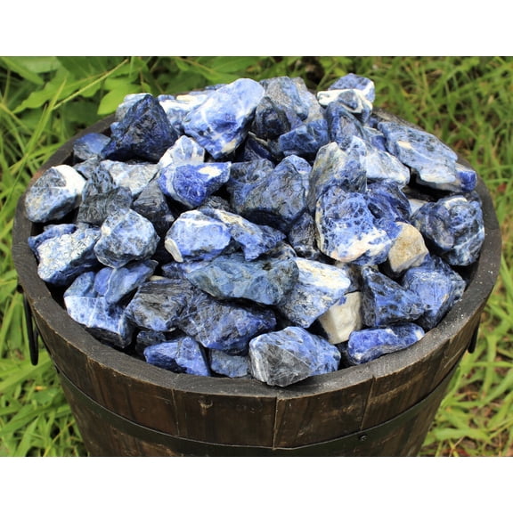 5 lb HUGE Bulk Lot Natural Rough Sodalite (Raw Gemstone Crystal Rock Specimen)