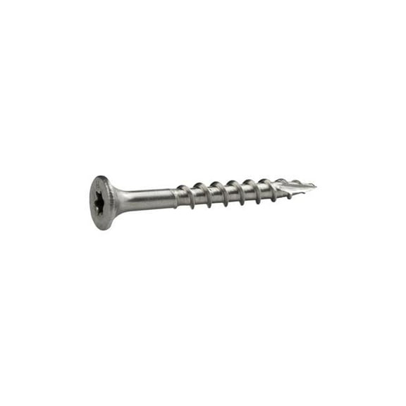 5 lb No. 8 x 1.62 in. PrimeGuard Max Star Bugle Head Deck Screws, Silver - 750 Per Pack - Pack of 4