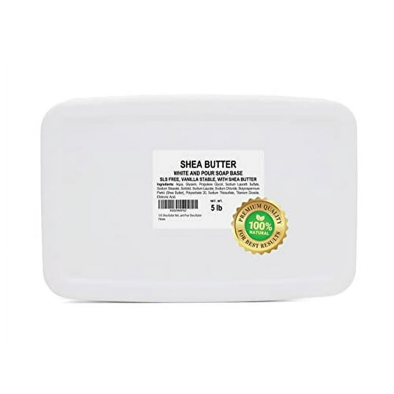 velona 25 LB - Shea Butter - Melt and Pour Soap Base Bulk SLS/SLES free |  Natural Bars for The Best Result for Soap-Making