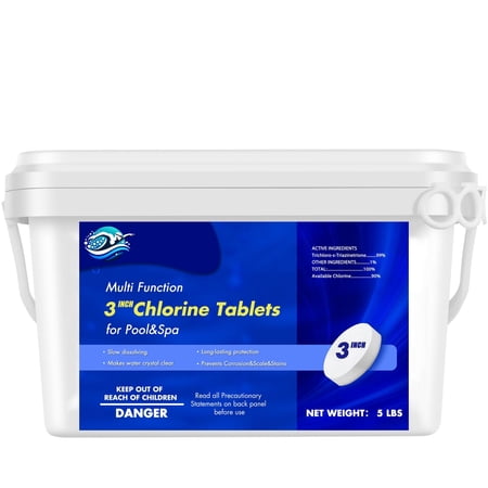 5 lbs 3 inch CHL0RINE TABLETS for Pool Inflatable Pools