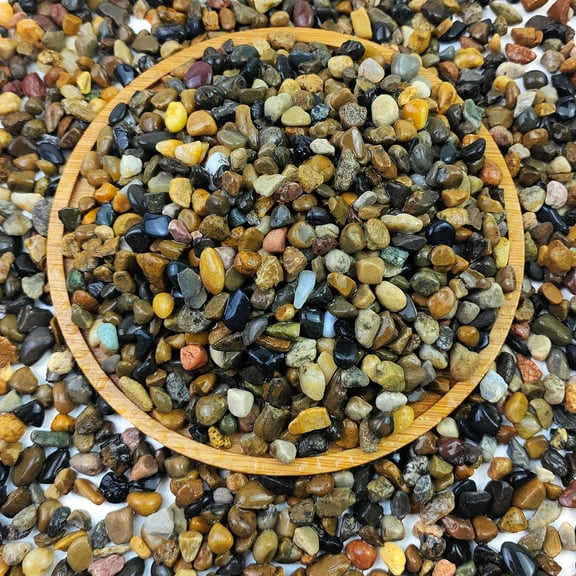 5 lbs Aquarium Gravel, Pea Gravel for Fish Tank,1/4 Inch Decorative River Rocks for Aquarium Succulent Vase Plant Soil Cover and Outdoor Landscaping