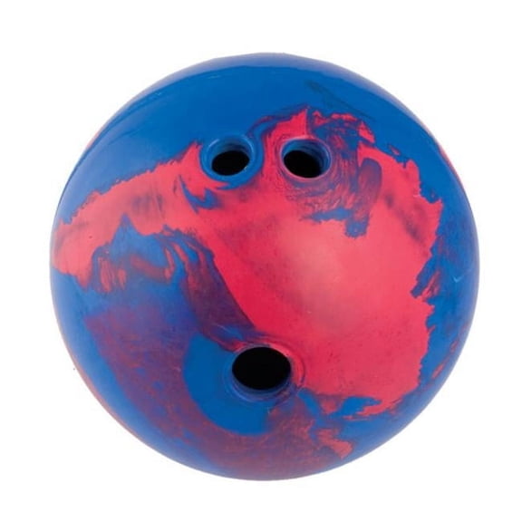 5 lbs Rubber Bowling Ball, Blue & Red
