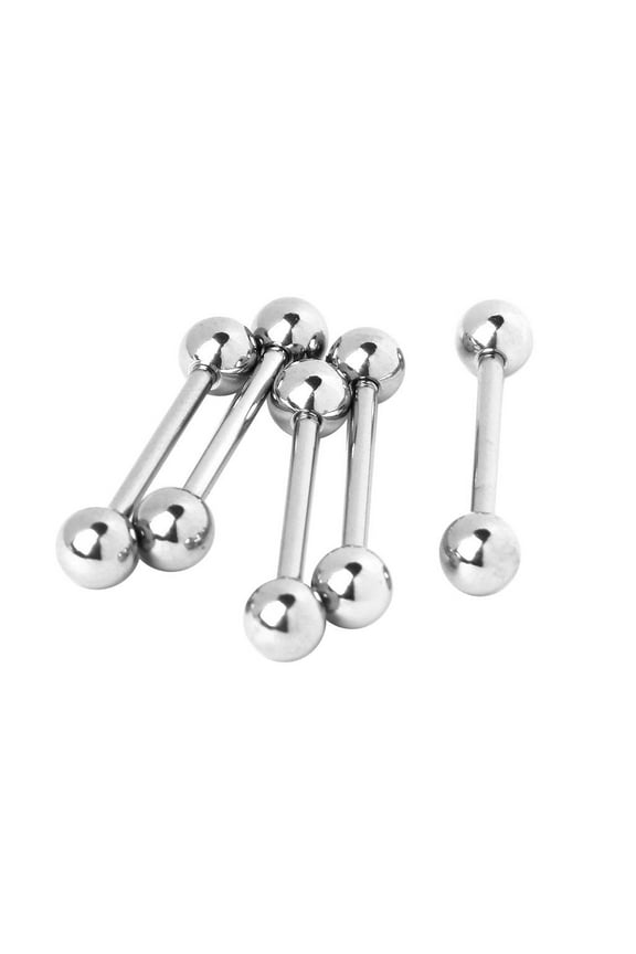 5 lot 16mm Ball Titanium Jewellery Piercings Barbell Labret Stud