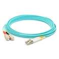 thumbnail image 1 of 5 m. Laser Optimized Multi-Mode Fiber Duplex Aqua Patch Cable, 1 of 1