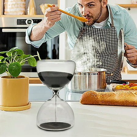 5-minute Glass Hourglass Timer Circular Small Hourglass Gift Home Hourglass Ornament, Xinsrenus Under $5! 5-minute Glass Hourglass Timer Circular