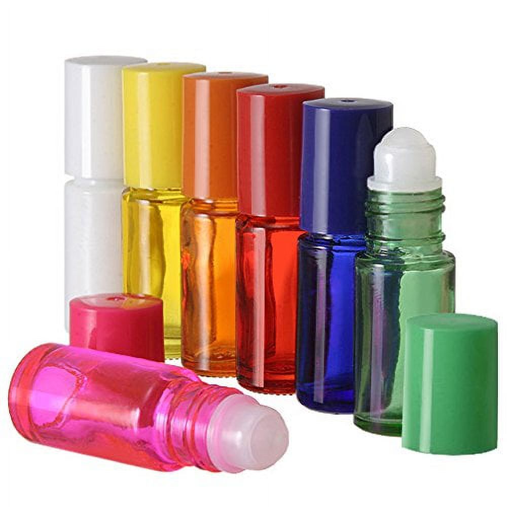 5 ml. Glass Roll on Bottle. Perfect for Essential Oils Aromatherapy