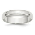 thumbnail image 1 of 5 mm Sterling Silver Half-Round Band, Polished - Size 6.5, 1 of 1