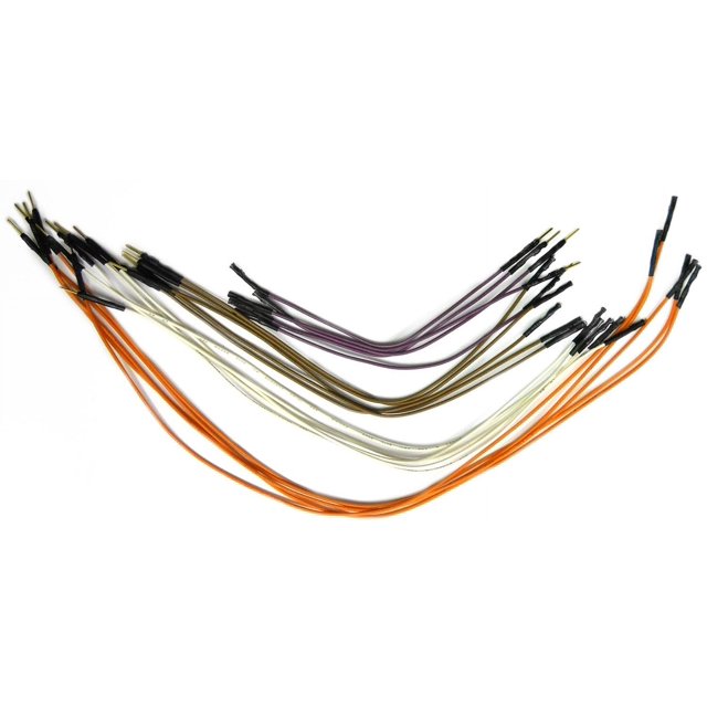 5 of Each 5", 7", 9", and 12" Male to Female Jumper Wires