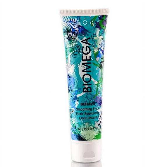 5 oz , Aquage Biomega Behave Smoothing Elixir Hair Scalp - Pack of 1 w/ Sleek Teasing Comb