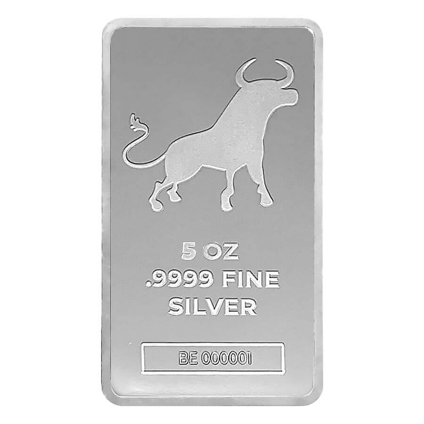 PRIVATE MINT 5 oz Bullion Exchanges Silver Bar .9999 Fine