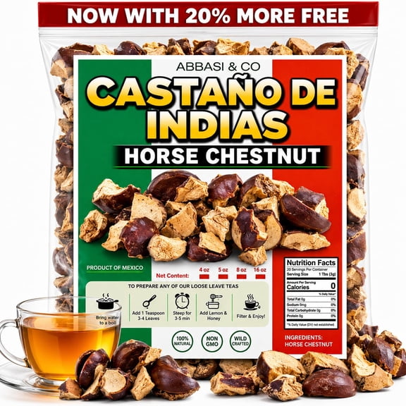 5 oz Castano de Indias Whole Dried Herb, Castana de la India, Castano de la India, Imported from Mexico
