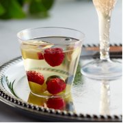5 oz Clear Hard Plastic Cups Small Wedding Tumblers for Party Drink Dessert