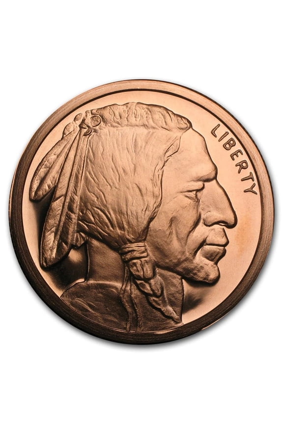 5 oz Copper Round - Buffalo Nickel