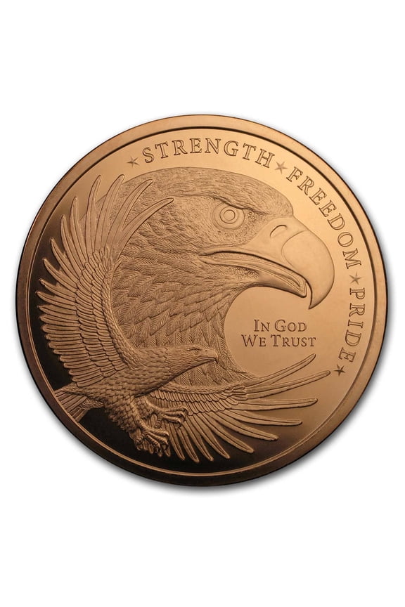 5 oz Copper Round - Eagle (Strength, Freedom, & Pride)