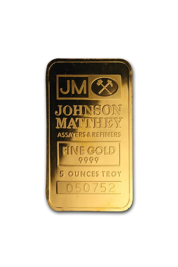 5 oz Gold Bar - Johnson Matthey