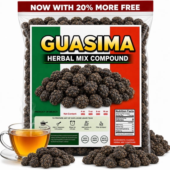 5 oz Guasima Herbal Tea, Gusimo, Gucima, Guasmo, Caulote, Cuaulote, Loose Leaf, Imported from Mexico