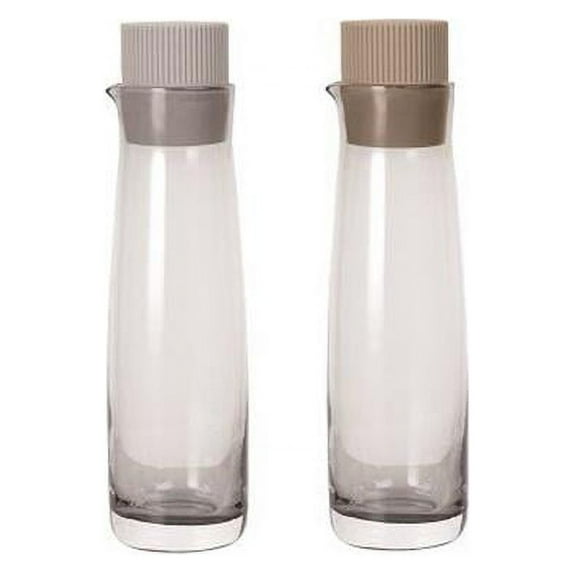 5 oz Olvigo Oil & Vinegar Serving Set with Colored Lids, Nomad & Moonbeam