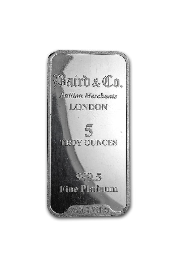 5 oz Platinum Bar - Secondary Market