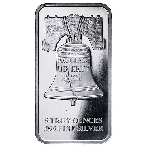 PRIVATE MINT 5 oz SD Bullion Proclaim Liberty Silver Bar