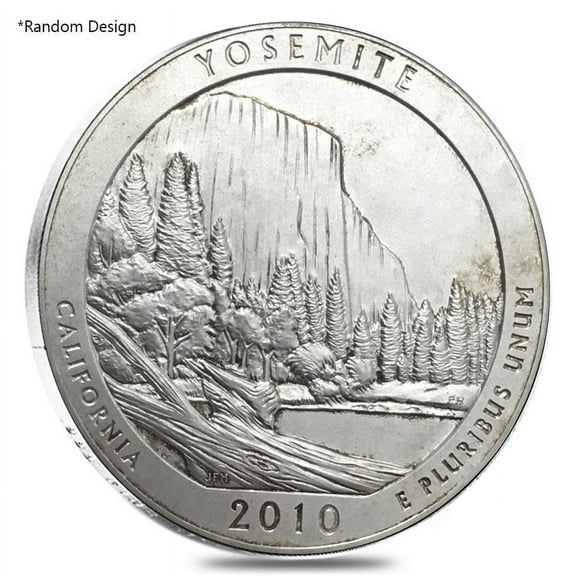 5 oz Silver America the Beautiful ATB Coin Random Design (Scruffy)